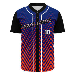 Maillot de baseball personnalisé pour hommes, vêtements de sport par sublimation avec option de taille plus, maillot de baseball plus coloré, prix raisonnable - Product Image 1