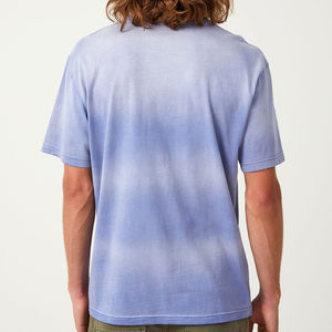 เสื้อยืดผ้าฝ้าย300GSM หนาวินเทจคอลูกเรือผ้าฝ้ายสีสเปรย์ Sorona ฟอกสีกันแดดซีดจางสำหรับดู100% ขายส่ง - Product Image 3