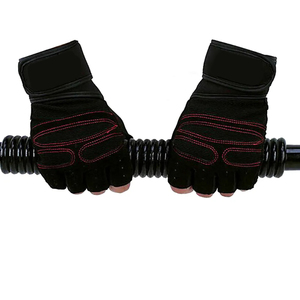 Guantes de gimnasio de levantamiento de pesas de material de neopreno y cuero originales a precio de fábrica para ejercicio de levantamiento de pesas pesado - Product Image 3