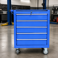 Armoire à outils roulante robuste à 5 tiroirs, coffre à outils en acier verrouillable pour garage et atelier, personnalisable OEM