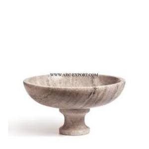 Bol de service personnalisé en marbre blanc écologique pour centre de table de fête, fruits secs, décoration de cuisine, bol alimentaire sur mesure - Product Image 6