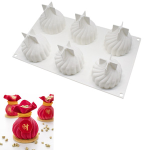 Trung Quốc năm mới fondant khuôn mẫu Trung Quốc hôn Cá Chép Firecracker couplet đèn lồng Mô hình Silicone KHUÔN CUPCAKE - Product Image 6