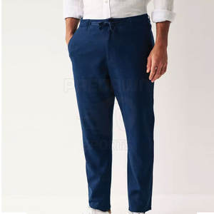 Pantalon Homme Streetwear Personnalisé avec Logo – Nouvelle Tendance, Respirant, Coupe Droite, Taille Mi-Haute, Décontracté, Léger, Polyester/Coton – Vente Flash - Product Image 1