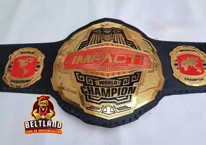 Ceinture de championnat du monde poids lourd de lutte TNA IMPACT, taille adulte, en zinc 2 mm 4 mm - Product Image 3