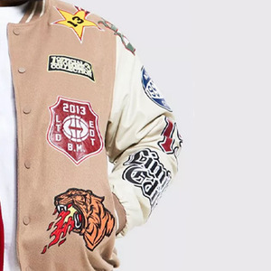 Chaquetas Varsity de Borrego Antibacterianas para Hombre y Mujer, de Alta Calidad, en Todos los Tamaños y Colores, Estilo Nuevo con Cuello Alto - Product Image 2