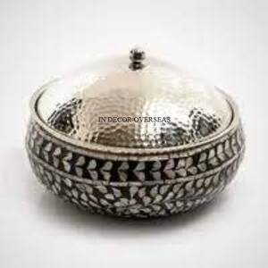 Designer fantaisie unique enduit de poudre de couleur noire avec des fournitures de casserole de réchauffeur de nourriture en métal robuste plaqué or de haute qualité - Product Image 6