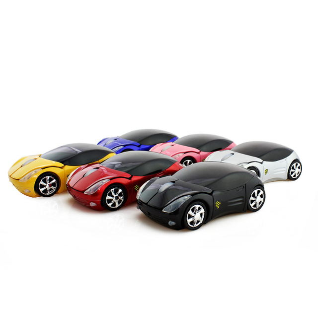 Trendy 3-bottom Optical Creative Car Shape Mouse Wholesale Customized LOGO Factory Bulk Wireless Mouse