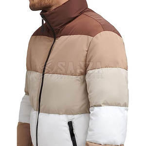 Meilleure vente Veste matelassée en nylon et polyester pour hommes Veste d'hiver sur mesure nouveau design pour hommes - Product Image 5
