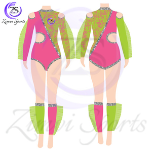 Uniformes de Majorette Hechos a Medida de Zimvi Sports, Ligeros y Fáciles de Usar, para Desfiles Escolares y Deportivos, al por Mayor - Product Image 1