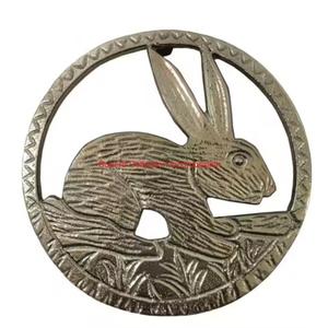 Dessous de plat en métal de conception de lapin décoratif créatif Vintage lapin cuisine coussin chauffant support protecteur de Table décor à la maison cadeau - Product Image 1