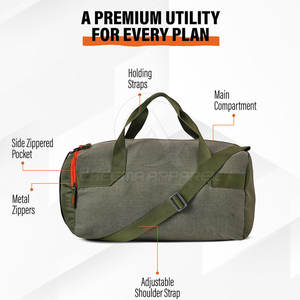 Sac de sport durable conçu pour les voyages, la gym, l'entraînement sportif et le transport quotidien, offrant un rangement pratique et une manipulation confortable - Product Image 4