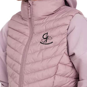 Chaleco de invierno con cuello levantado para mujer a la moda, chaleco sin mangas de Reina ligero y cálido de Color personalizado a la venta - Product Image 3