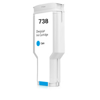 Penjualan langsung Harga Murah kartrid tinta Hp738 kualitas tinggi untuk Hp Designjet T850 Printer 498n5a 498n6a 498n7a 49p28a