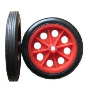 4.5 inch tròn rỗng nhựa rắn cao su toy wheels