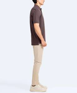 Venta al por mayor de los hombres de gama alta impresa para la camisa de polo 100% poliéster transpirable verano deportes camiseta de negocios Casual - Product Image 3