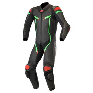 Traje de Carreras de Motociclismo Personalizado al por Mayor, Impermeable, Transpirable y Cortavientos, Último Modelo, Trajes de Carreras de Cuero Vacuno Genuino - Product Image 1
