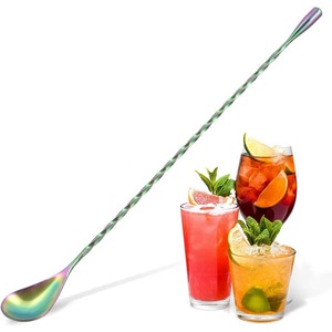 Wholesale Metal Cocktail Stirrer <b>Spoons</b> Wooden Tea and <b>Coffee</b> <b>Spoons</b> for Home Kitchen Honey Stirring <b>Spoon</b> for Beverages - Product Image 4