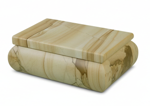 Boîte à bijoux artisanale en jaspe, décorative, en pierre naturelle, avec sculpture de dauphin, pour la décoration de maison de luxe - Product Image 4