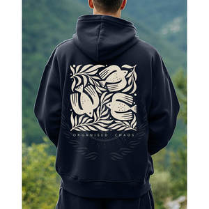 Sudaderas Holgadas Casuales de Invierno, 100% Algodón, Felpa, Alta Calidad, Transpirables, Ropa de Moda - Product Image 2