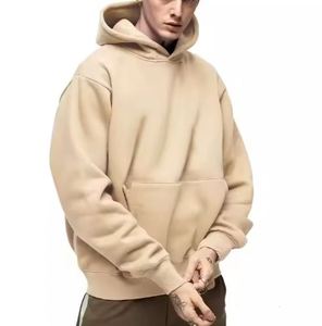 Wholesales Athletic High Quality Various Colored 100% Cotton Streetwear Oversized Cotton Heavyweight Mens Pullover Hoodies - Product Image 5