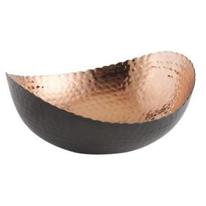 Tazón de servicio de metal de diseño hecho a mano asequible de una sola pieza para artículos para el hogar y restaurantes - Product Image 1