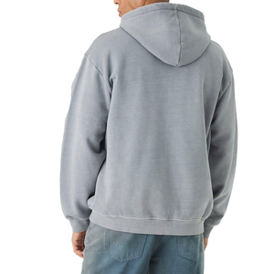 Nouvelle arrivée : sweat à capuche zippé pour homme, coupe classique, en molleton 100% coton, respirant, séchage rapide, service OEM - Product Image 4