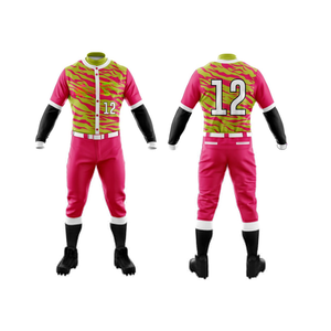 Comprar sublimación personalizada béisbol Jersey pantalones conjuntos 100% poliéster hombres mujeres jóvenes béisbol uniforme conjuntos - Product Image 3