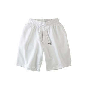 Logo de broderie personnalisé Vintage lavé en détresse Logo Sun Faded Shorts français éponge vierge lavage à l'acide hommes portent des shorts - Product Image 3