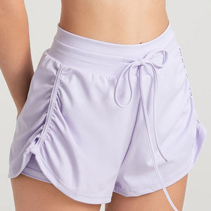 PIHA SPORTS <b>Women's</b> Elastic Waist Shorts High Waist Quick Dry Anti-Wrinkle Casual Summer Sportwear Loose Fit Solid Color - Product Image 2