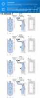 Loquet de panneau à compression industriel Yuxin YX-MS609-1 en alliage de zinc, serrure de cabinet haute sécurité avec 2 clés, finition noir/argent, cache-poussière