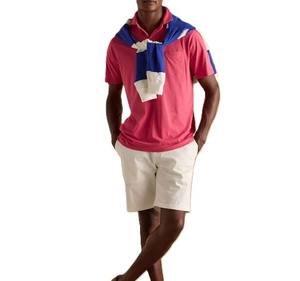 Última calidad transpirable y perfecto para el uso diario y atuendo Turn Down Collar con botón bolsillo frontal Color rosa oscuro - Product Image 4