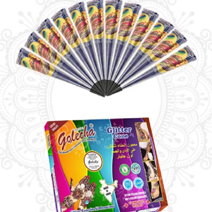 Cono de purpurina de Henna azul súper conveniente | 25gm en cada pieza - Product Image 1