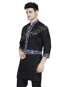 Unisex Polyester/Cotton <b>Hotel</b> <b>Uniform</b> Long Sleeve Regular Fit Tunic Pant Set for Housekeeping Restaurant Reception Customizable - Product Image 3