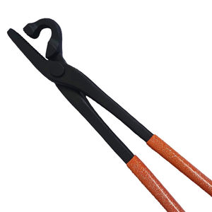 Haute Qualité Réutilisable Durable Sabot Incurvé Mâchoire Clincher Maréchal Outil Pince En Acier Durable Robuste Cheval Maréchal Équipement - Product Image 5