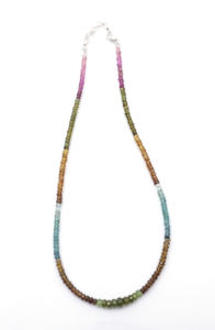 Collar de cuentas de turmalina múltiple unisex estilo étnico con elegancia colorida para regalos o fiestas - Product Image 4