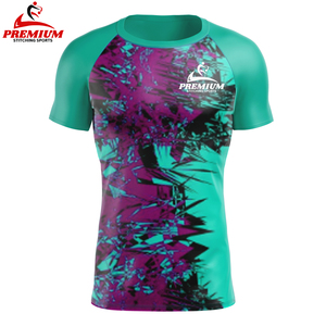 Compresión Rash Guard Camiseta deportiva de entrenamiento transpirable de secado rápido Desgaste de artes marciales Fabricante personalizado - Product Image 5