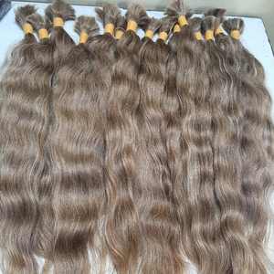 Venta al por mayor 100% Virgen Raw Indian Temple Extensiones de cabello de alta calidad Natural Deep Curl Loose Deep Wave Style Cabello sin procesar - Product Image 2