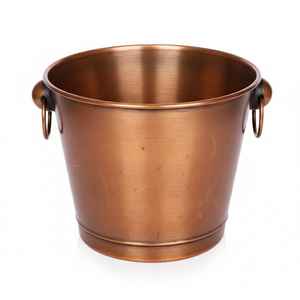 Round Shape Metal <b>Ice</b> <b>Bucket</b> Copper Finished <b>Champagne</b> <b>Ice</b> <b>Bucket</b> Hammered Design Bar Ware Chiller Wine Cooler - Product Image 1
