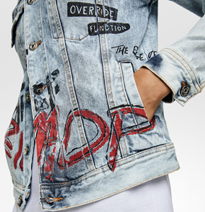 Wholesale High Quality <b>Mens</b> Cotton Jeans <b>Jacket</b> Custom <b>Mens</b> <b>Denim</b> <b>Jacket</b> for <b>Men</b> - Product Image 5