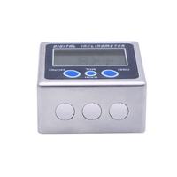 Mini inclinomètre numérique portable Jauge d'angle 0-180 ° à double axe avec base magnétique et rétroéclairage Matériau métallique de nivellement de précision