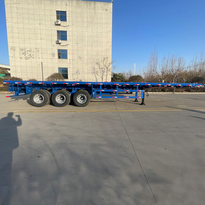 Semirremolque de Plataforma Plana para Contenedores de 40 pies, 48 pies, 53 pies y 60 pies, con 3/4 Ejes de Hierro, Personalizado, Nuevo - Product Image 1