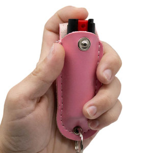 Mini Estuche de Cuero para Gas Pimienta, Llavero de Material PU Suave con Cierre a Presión, Soporte Ligero para Spray de Seguridad para Bolsos, Cinturones y Llaves - Product Image 6