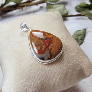 Colgante de Ágata Roja de Botsuana en Forma de Corazón, Venta al por Mayor |   Colgante de Plata 925 |   Proveedor de Joyería al por Mayor - Product Image 5