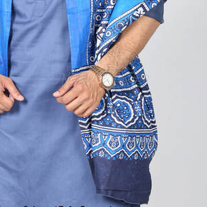 Bufanda Ajrak bordada a mano tradicional, tela de algodón suave, hermosa bufanda Ajrak para ropa de adulto - Product Image 6