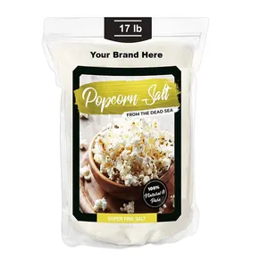 Özel etiket Premium patlamış mısır tuzu 17lb ölü deniz ince dokulu ve mükemmel haşhaş için lezzetli baharat abd'de yapılan