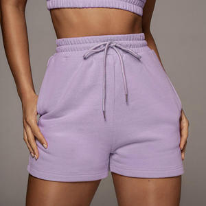 Trending Products 100% algodón Deportes invierno cálido Mujer Corto Casual recortado chándales Ropa 2 Conjunto de dos piezas para mujer - Product Image 2