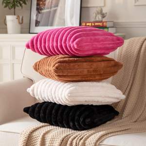 หมอนผ้ากำมะหยี่ขนเทียมสองด้านสำหรับตกแต่งโซฟาโซฟาห้องนอนปลอกหมอนปลอกหมอนอิงไม่มียาง - Product Image 6