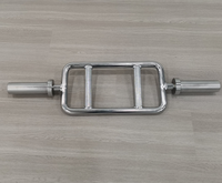 Haute quantité santé Fitness musculation haltère solide Chrome triceps barre exercice Curl barre de poids