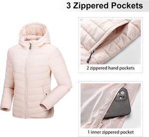 Blouson bomber matelassé pour femme, respirant, teinté, de haute qualité, léger, pliable, élégant, durable, écologique, hiver - Product Image 6