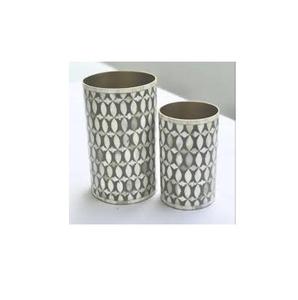 Maceta de flores de hueso jarrón de mesa decorar al aire libre y lo último florero con incrustaciones de hueso de 4 piezas de diferentes tamaños - Product Image 3